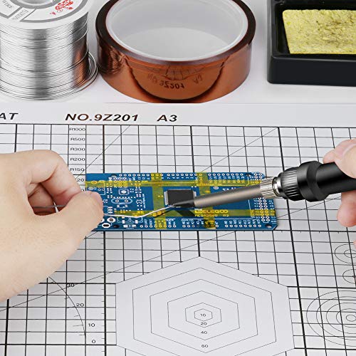 51RzvjPA56L High Temp Tape, ELEGOO 4 Pack Polyimide High Temperature Resistant Tape Multi-Sized Value Bundle 1/8’’, 1/4’’, 1/2’’, 1… - Image 6
