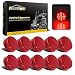Partsam 10x 2.5" Round Side Marker light Clearance 13 Diodes Universal Use Sealed Red, 2.5 round led marker lights, 2.5 round led clearance lights, 2.5 round led trailer lights primary