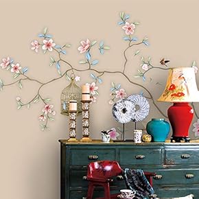 Wall Murals for Bedroom Chinese Style Removable Wallpaper Peel and Stick Wall Stickers - 66x96 inches