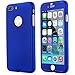 iPhone 7 Plus Case,AICase Ultra Thin Full Body Coverage Protection Soft PC [Dual Layer][Slim Fit] Case with Tempered Glass Screen Protector for iPhone 7 Plus (Blue)