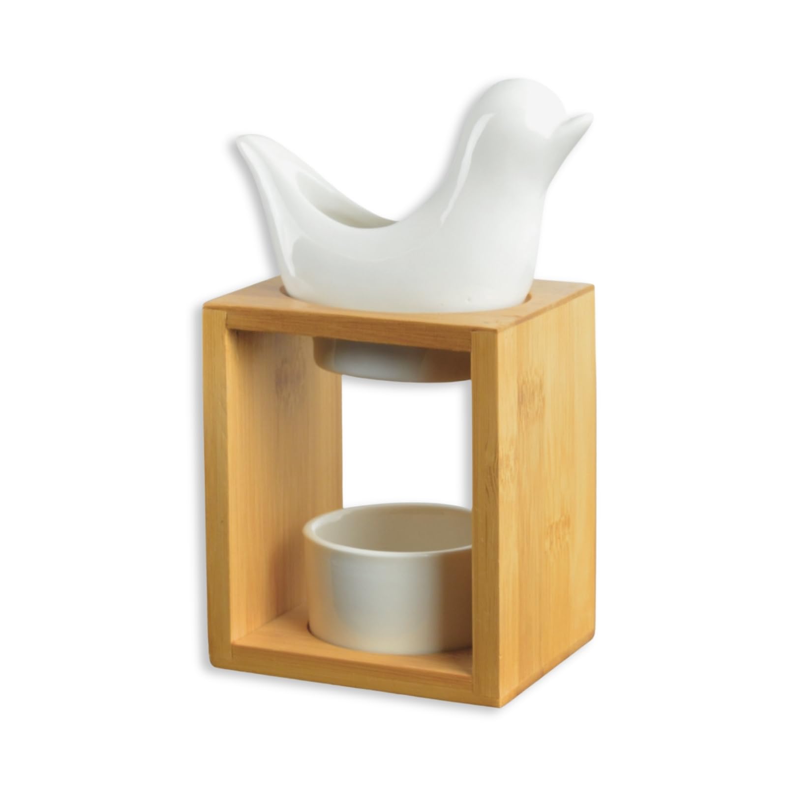 Zen'Arôme - Naturéa Plumeria Fragrance Burner - Essential Oils, Scented Melts, Scented Wax Square - Gentle Heat Diffusion - Aromatherapy - Decorative & Therapeutic Object