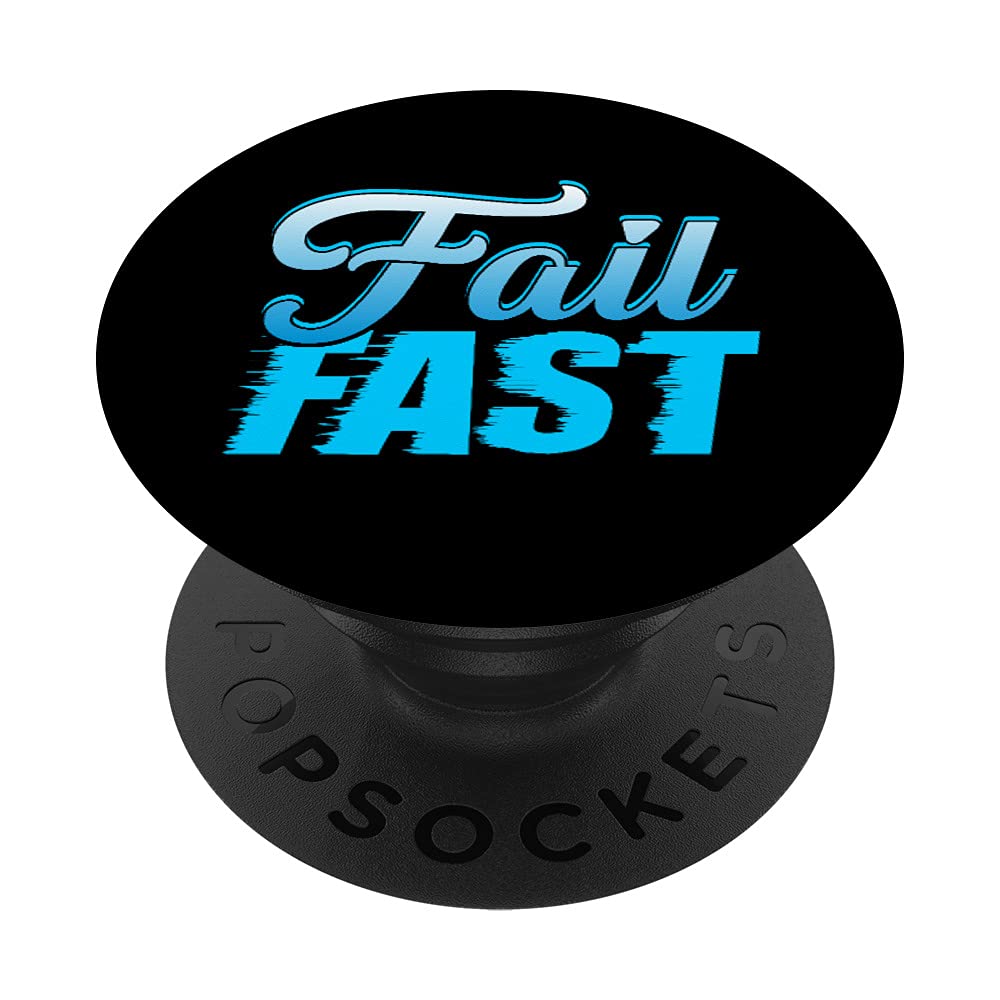 Fail Fast Entrepreneur Project Management Funny PM Coach PopSockets Swappable PopGrip