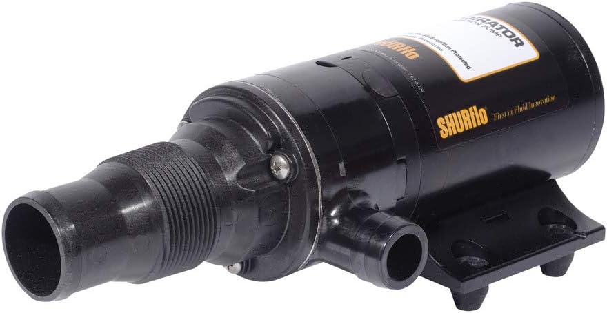 SHURFLO MACERATOR Pump w/180° Port - 12 VDC, 13 GPM (56127)