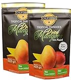 The California Food Shop All Natural Unsweetened Dried Mangoes 30 oz (850 gr)Pack Tropical Dried Mango Fruits Healthy and Delicious Snack No Added Sugar or Chemicals 