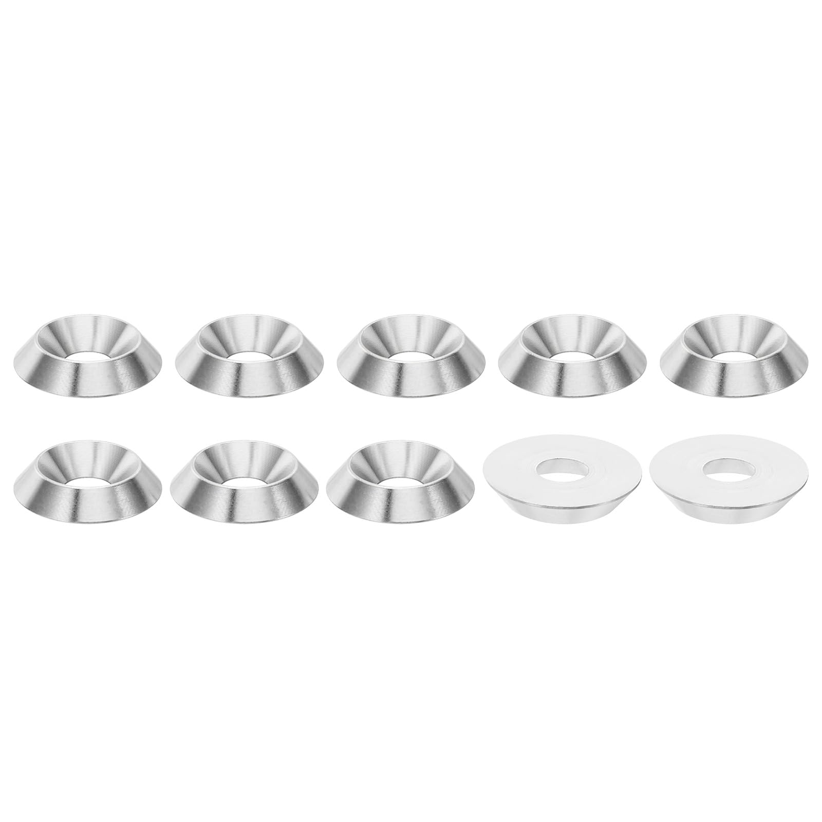 PATIKIL M8 Finish Countersunk Washer, 10pcs 25mm Dia. 5mm Tall Solid 304 Stainless Steel CNC Finish Cup Washer Screw Head Gasket for Industrial Construction — image 1