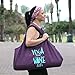 YogaPets Exercise Fun Yoga Mat Tote Bag | Large Mat Carrier with Strap & Side Pocket | Fits Most Size Mats (Wine)thumb 3