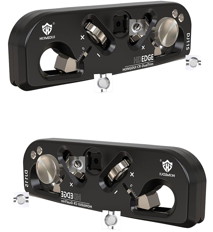 HONGDUI DJ11S 2-in-1 Chamfer & Radius Plane,1/32"(5mm) Depth Adjustable, Aluminum Alloy Edge&Radius