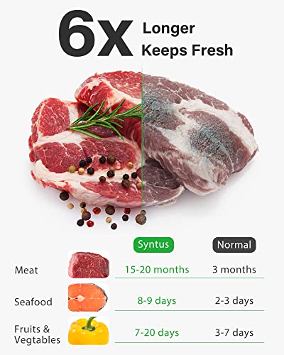 Syntus 150 Pcs Vacuum Sealer Bags for Food, 8x12+11x16+6x10, BPA Free photo 9