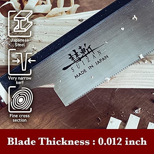 SUIZAN Dozuki Dovetail Saw 6" Cross Cut - Japanese Pullsaw Hand Saws photo 11