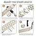 Wearlizer Stainless Steel Band Compatible for Fitbit Versa/Versa 2/Versa Lite Bands Women Men,Ultra-Thin Lightweight Replacement Band Strap Bracelet Compatible for Fitbit Versa Scrub Gold