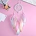 DrCor Small Dream Catcher for Kids Pink Girls Dream Catcher for Car Bedroom Nursery Teepee Baby Shower Decorations，4x21 Inch