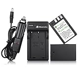 Powerextra EN-EL9 2 Pack 2000mAh Li-ion Replacement Battery and Charger for Nikon D40 D40x D60 D3000 D5000 Cameras with Car Charger