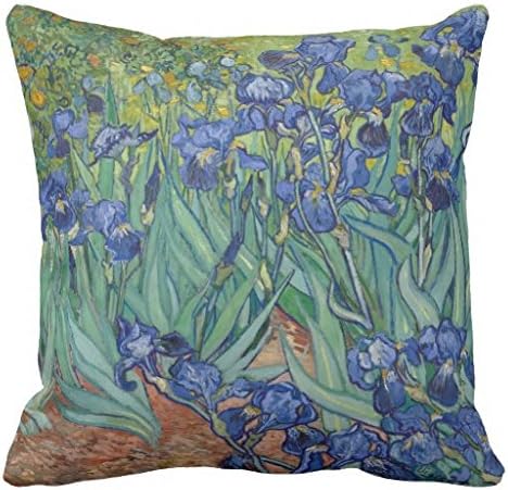 Irises by Vincent Van Gogh Throw Pillows