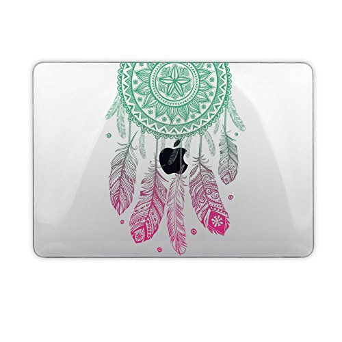 Batianda Fashion Color Crystal Clear Hard Shell Laptop Case for 2018 New MacBook Air 13 inch [Model:A1932 with Touch ID] with Gradient Keyboard Cover Dream Catcher Design - Thumbnail 4