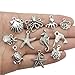 iloveDIYbeads Silver Marine Charm Collection-100g Craft Supplies Marine Life Seashell Charms Pendants for Crafting Jewelry Findings Making Accessory For DIY Necklace Bracelet (M072)