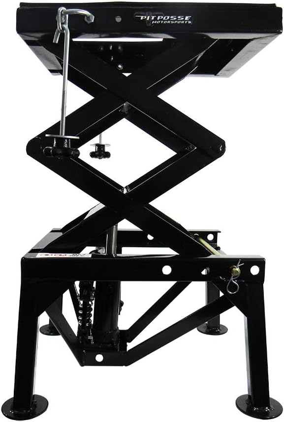 Stable 2 Years Warranty Comfortable Safe Pit Posse Motorcycle ATV Scissor Floor Jack Lift Table
