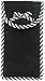 TropicaZona Quilted Canvas Soft Eyeglass Case (Pouch), Easy Flap Closure, Black