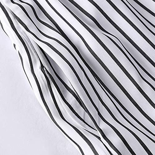 6 Stripped+Dresses+Half+Sleeved+Striped+Stitching