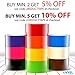[15-yards] Colored Duct Tape Variety Pack - 10 Fun Colors - Colorful Duct Tape Multi Pack for Kids Crafts - Decorative Duct Tape Designs Bulk - Orange Red Blue Green Purple Pink White Yellow Duck Tape