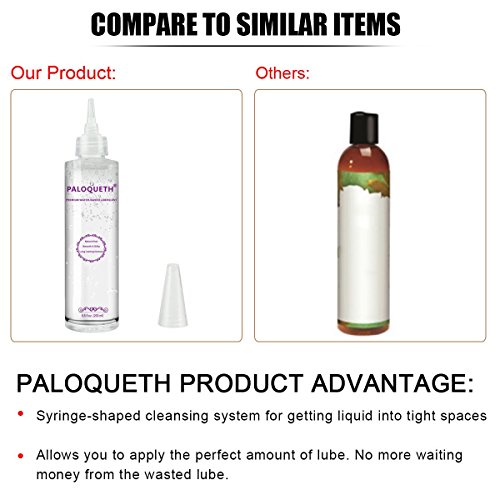 Water Based Lubricant for Women Vagina Dryness Male Silicone Toys, PALOQUETH Personal Lubricant for Sensitive Skin Paraben-Free Hypoallergenic 6.8oz - Thumbnail 5