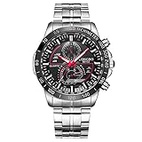 LONGBO Unique Business Wristwatches Fashion Stainless Steel Starp Sport Miliatry Analog Quartz Watch For Men - 80132 Black
