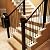 Plain Bar Stair Wrought Iron Balusters (15-Pack) Modern Hollow Railing Metal Spindles 1/2" x 44" Tall (Satin Black)