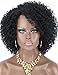 Kalyss Short Big Afro Kinky Curly Wigs for Women Premium Synthetic Hair Wigs with Hair Bangs 150% Density Bouncy and Full Natural Looking Hair Replacement Wig