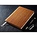 A5 Notebook, izBuy Leather Notebook and Pen Set Journal Diary Daily Use, 200 Lined Beige Pages, Wood Pattern Cover, Gel Pen Included