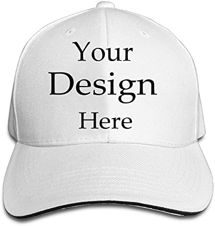 Unisex Classic Adjustable Baseball Cap, Custom Personalized Hip Hop Hat Design Photo or Message Print Cap (hats white)