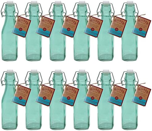 Kilner Clip Top Blue Bottle, 9-Fl Oz, Case of 12