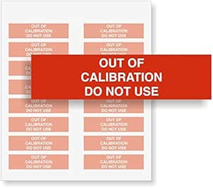 Amazon Com Smartsign Out Of Calibration Do Not Use Write On Label 2 X 0 5 Vinyl Pack Of 160 Electronics