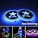 2pcs LED Car Cup Holder Lights for NFL-Dallas Cowboys, 7 Colors Changing USB Charging Mat Luminescent Cup Pad, LED Interior Atmosphere Lamp,We are More Loyal Fans