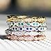 Oxford Diamond Co Marquis & Round Cubic Zirconia Eternity Band .925 Sterling Silver Ring Size 8