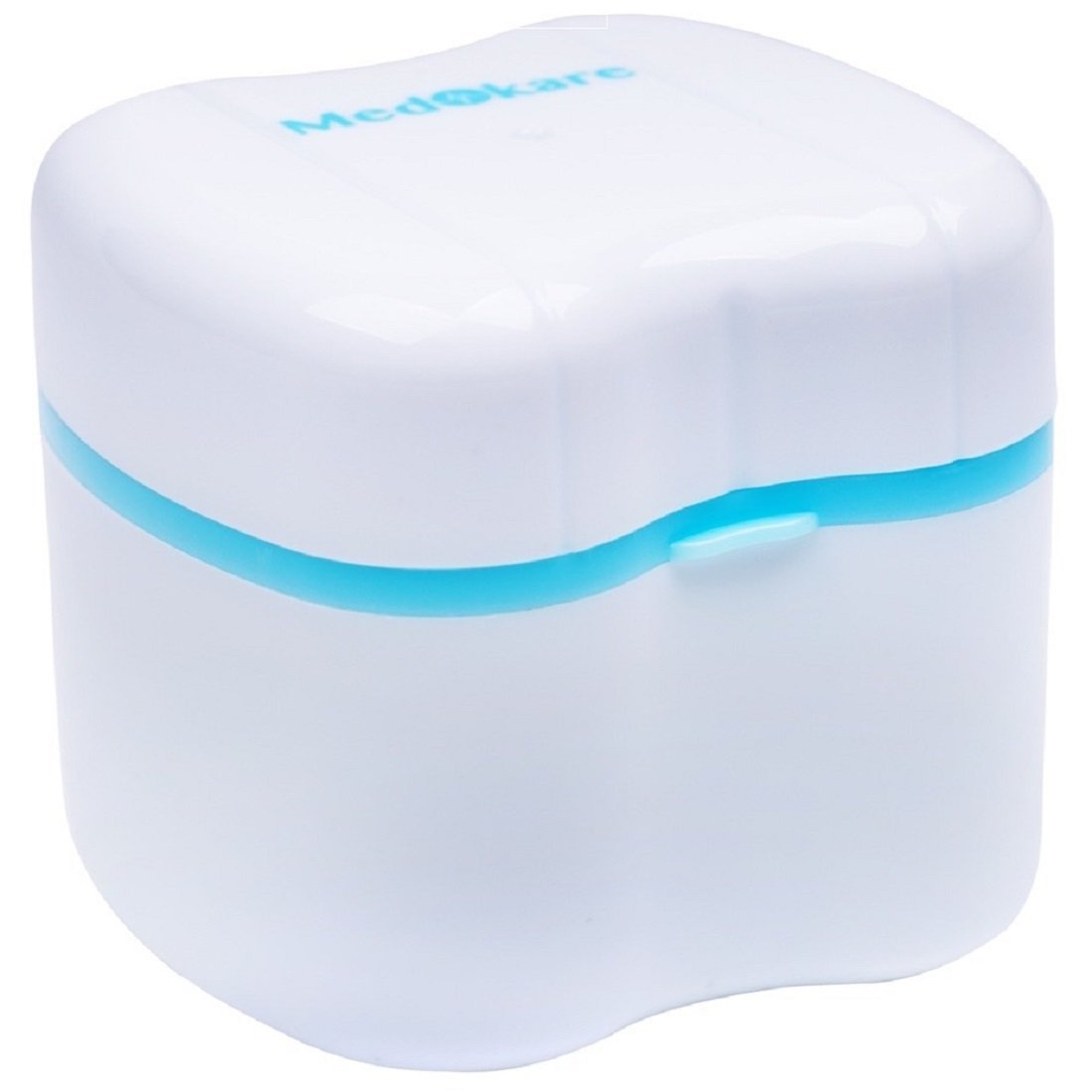 Medokare Denture Cup with Strainer, Denture Case with Lid, Dentures Box, Dental Retainer Case, Denture Bath Cleaning Soaking Cup, Mouth Guard Night Gum Shield Travel Storage Case : Beauty
