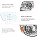 VIPMOTOZ Chrome Housing OE-Style Headlight Headlamp Assembly For 2005-2011 Toyota Tacoma Pickup Truck, Driver & Passenger Side