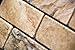 Philadelphia 2 X 4 Tumbled Travertine Brick Mosaic Tile - 6 X 6 Sample