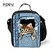 FOR U DESIGNS Cute Cat Print Insulated Lunch Box with Zipper Pocket for Boys