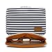 canvaslife Breton Stripe pattern 360 degree protective 13 inch Canvas laptop sleeve with Pocket 13 Inch 13.3 Inch Laptop Case
