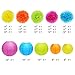 ZJHAI Set of 20 Assorted Rainbow Color Paper Pom Poms and Paper Lanterns, 5 Colors, for Party, Baby Shower and Wedding Decorations