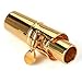 Aibay Gold Plated Metal Bb Soprano Saxophone Mouthpiece + Cap + Ligature #7