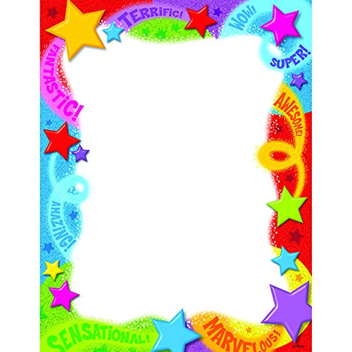 TREND ENTERPRISES, INC. T-11405 Praise Words 'n Stars Terrific Papers, 50 ct
