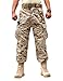 ZLSLZ Men's Military Tactical Casual Camouflage Multi-Pocket Cargo Pants Trousers (XXL/W38, Desert Camo)