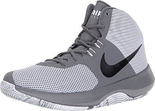 Nike Men's Air Precision Basketball Shoes (10.5, Wolf Grey/Black-M)