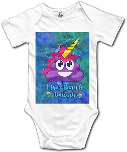 Kkajjhd I was Born A Unicorn Kids Boys Girls Baby Bodysuit Outfits Baby Onesies