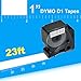 Label Orison Compatible with DYMO D1 Label Tape 24mm 53713 S0720930 Black on White Labeling Cassette for DYMO LabelManager 420P 450D 500TS Wireless PnP Label Maker,1 Inch (24mm) x 23 Feet,5 Cartridges