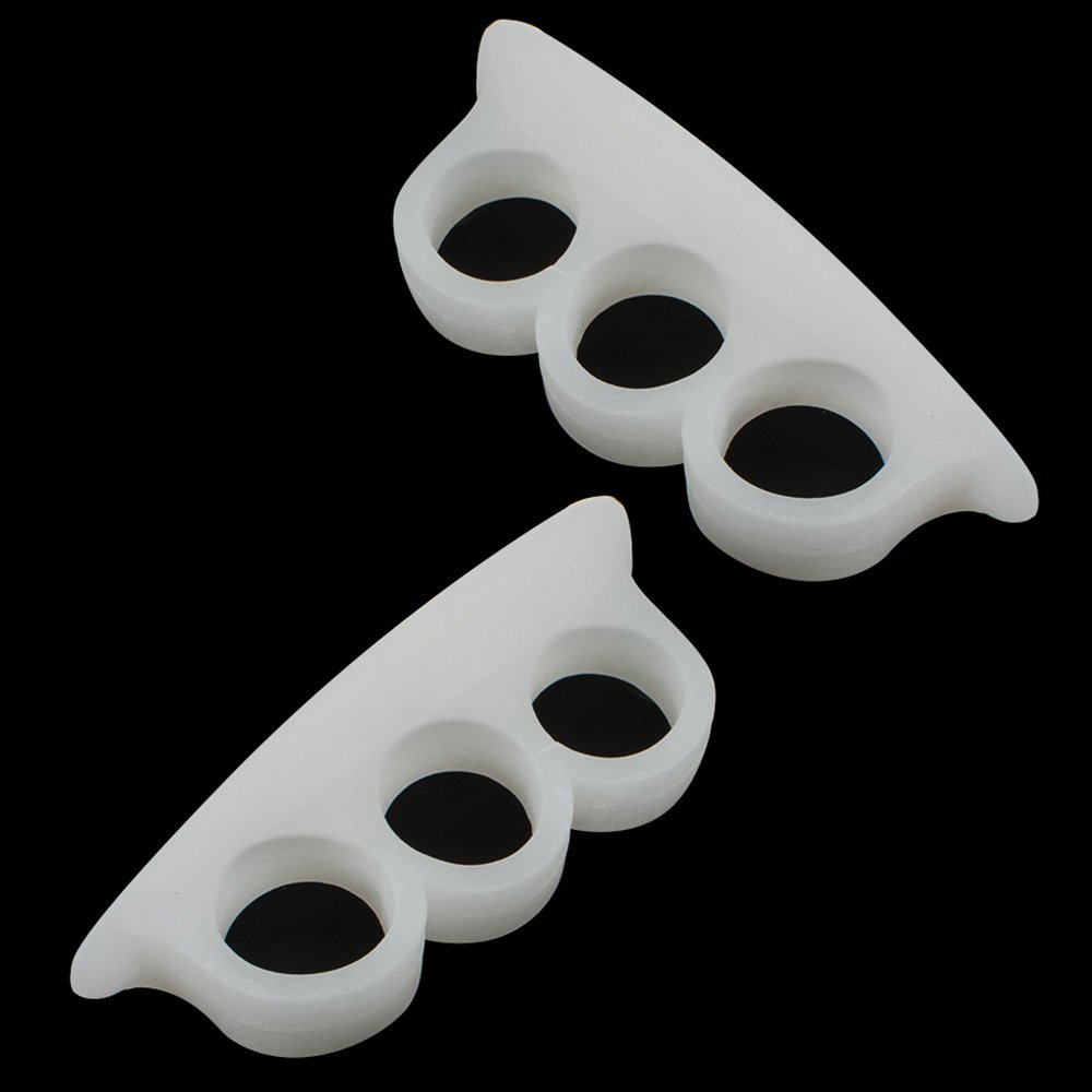 Pevor Hammer Toe Gel Pads - Corrector & Straightener for Curled, Curved, Claw & Mallet Toe Relief (Bunion Pads)