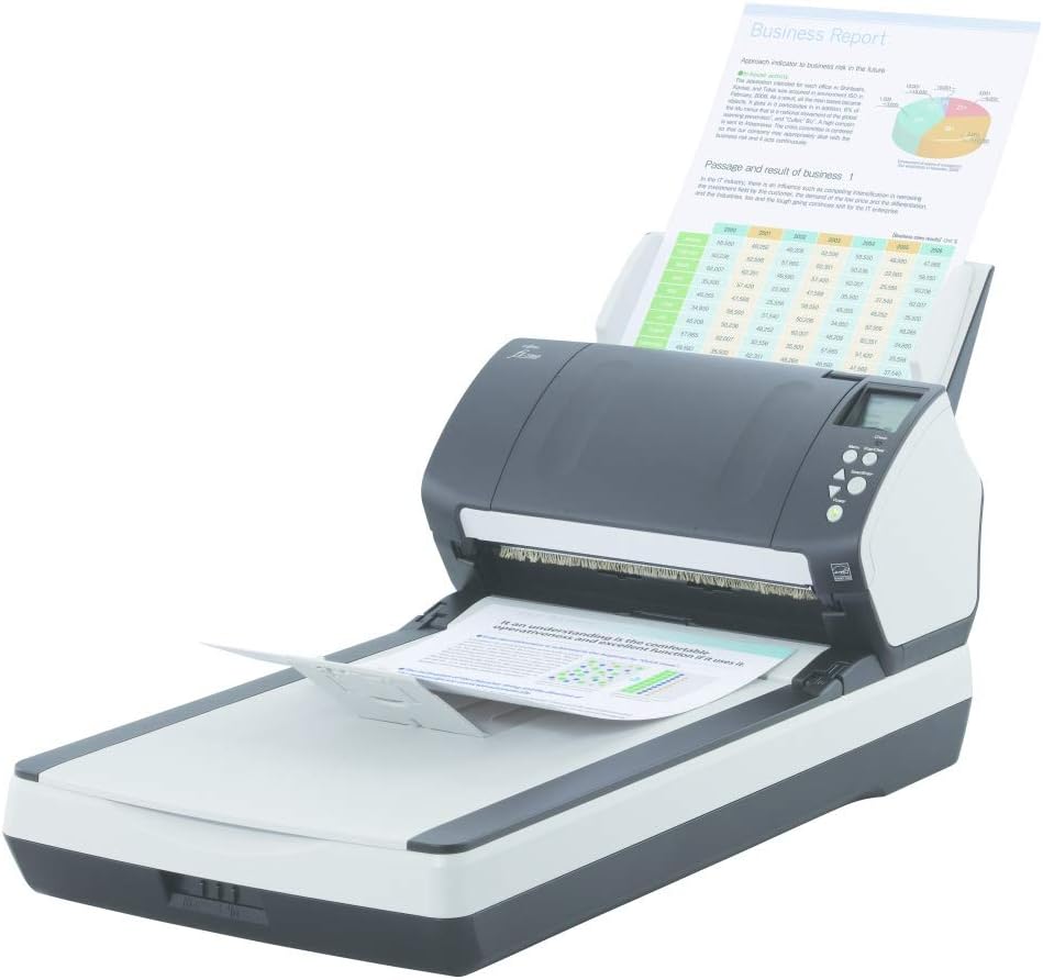 FUJITSU i-7260 Sheetfed/Flatbed Scanner / 24-bit Color - 8-bit Grayscale - USB / PA03670-B555 /: Computers & Accessories