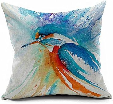 Retro Cotton Linen bird and flower Cushion Cover Pillowcase 18 "X18 " 45cm*78cm