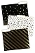 Renewing Minds Glimmer of Gold File Folders, Letter Size, 1/3 Cut Tab, Assorted Designs in Black/Gold/White, Pack of 12 primary