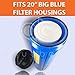 Aquaboon 5 Micron 20 x 4.5 Water Filter Cartridges Set of 2, Whole House Water Filter Replacements for 2-Stage Sediment & Chlorine, Odors Reduction